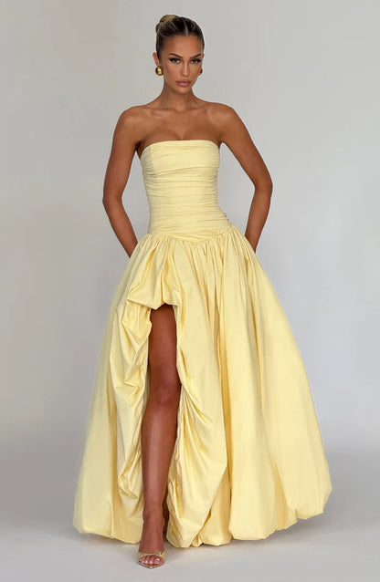 ROBE MAXI JILIAN - JAUNE