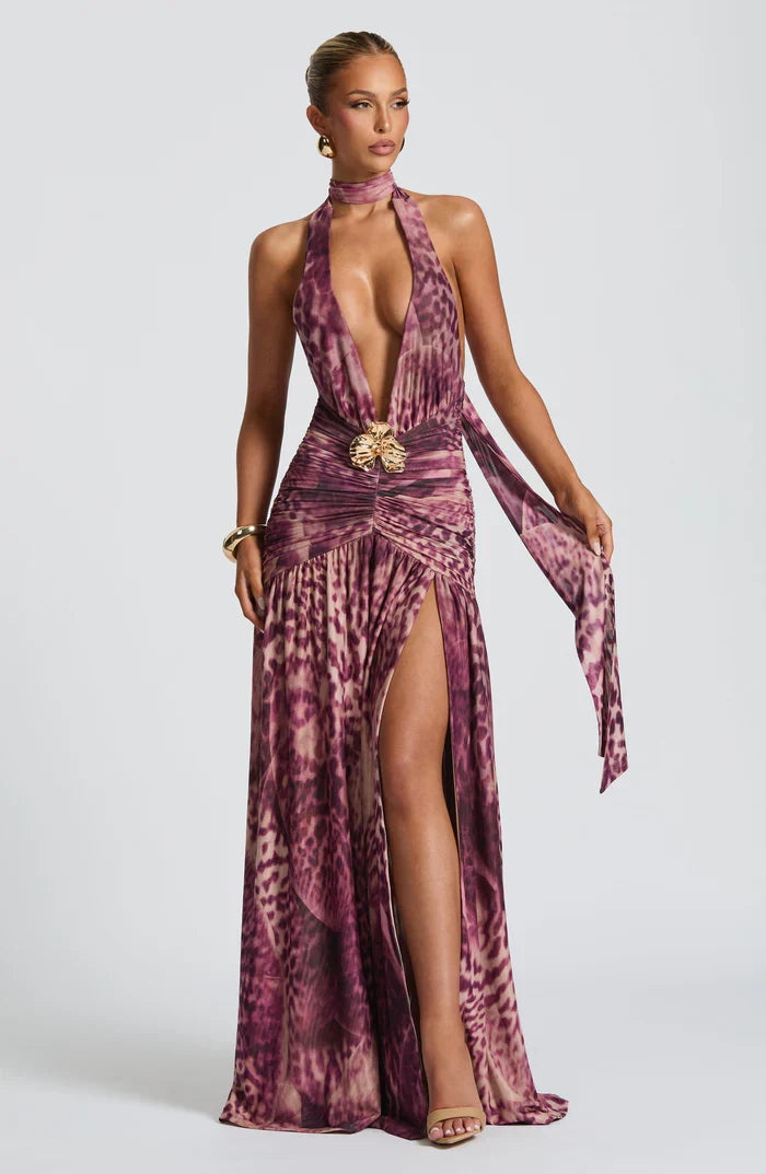 ROBE MAXI MELANIA - VIOLET