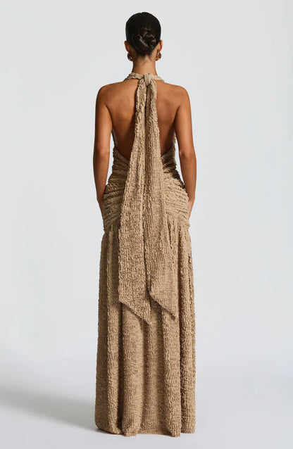 ROBE MAXI MINERVA - BEIGE