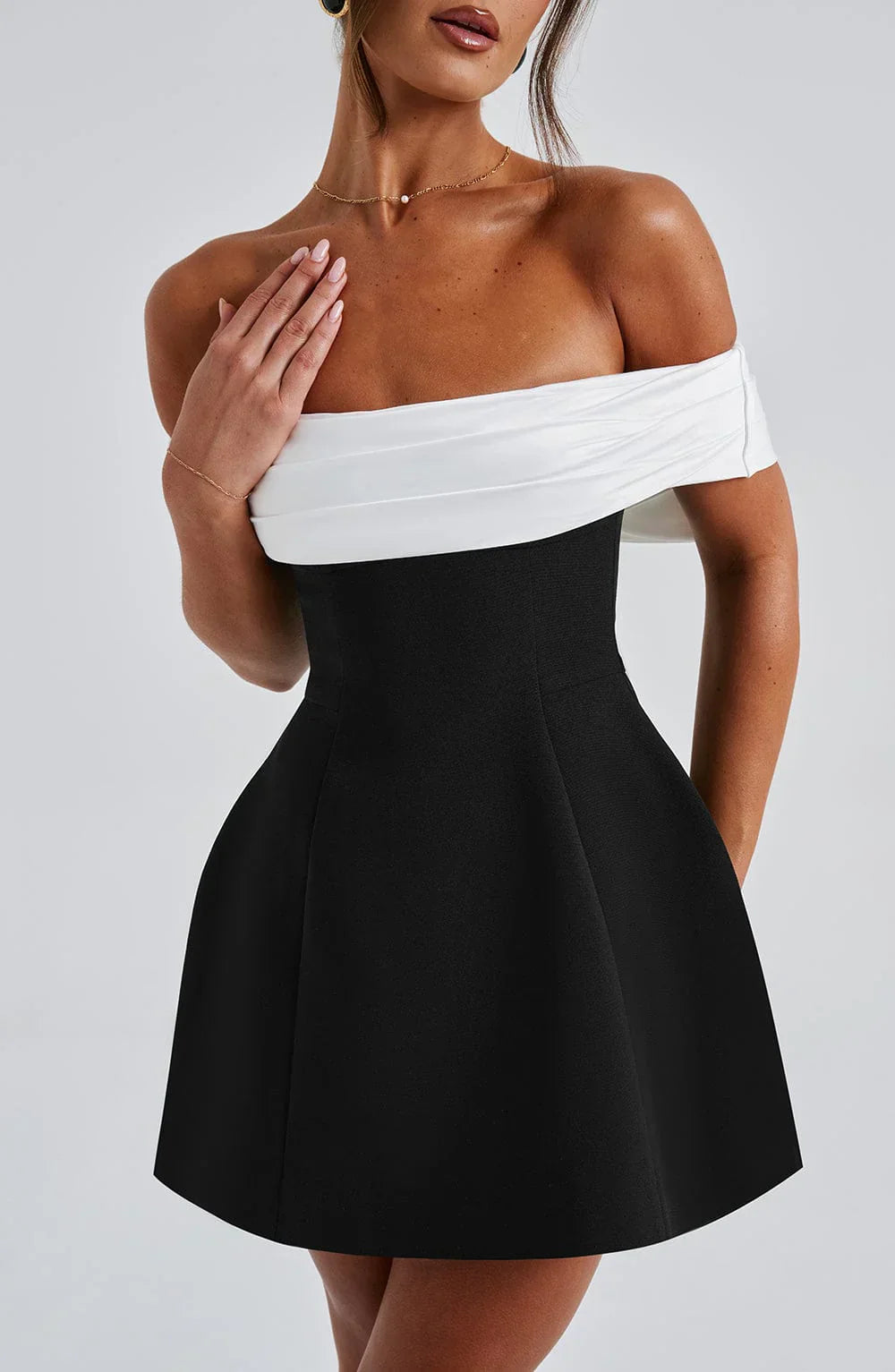 ROBE MINI NOIR BLOOM - NOIR 