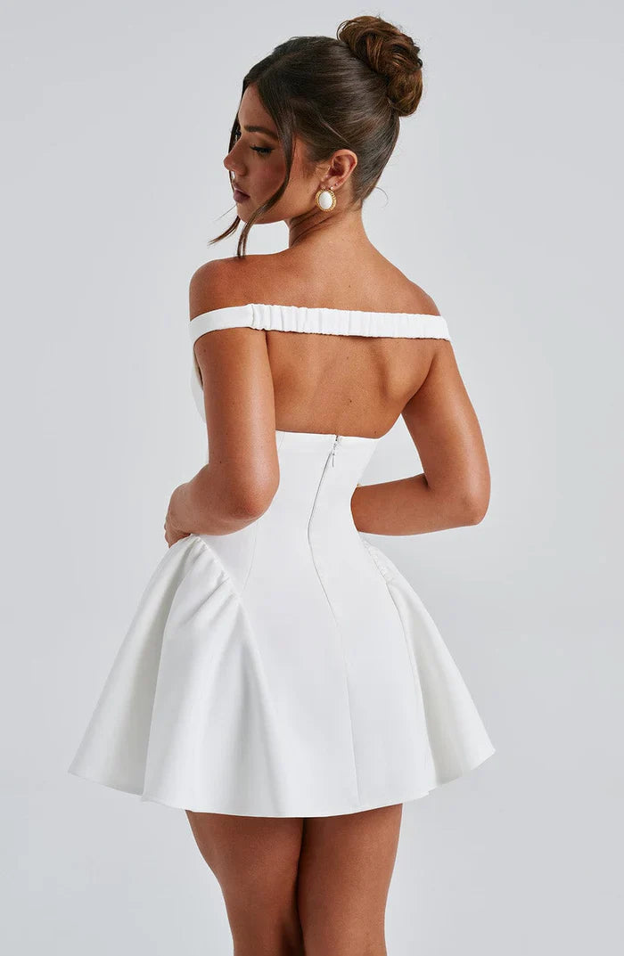 ROBE MINI MARLA - BLANCHE
