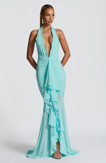 ROBE MAXI ONSI - AQUA