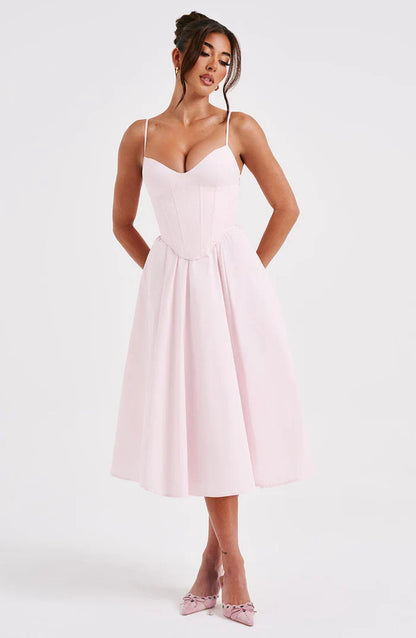 ROBE MIDI MARIELLA - ROSE