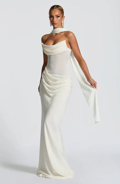 ROBE MAXI LIORA - BLANCHE