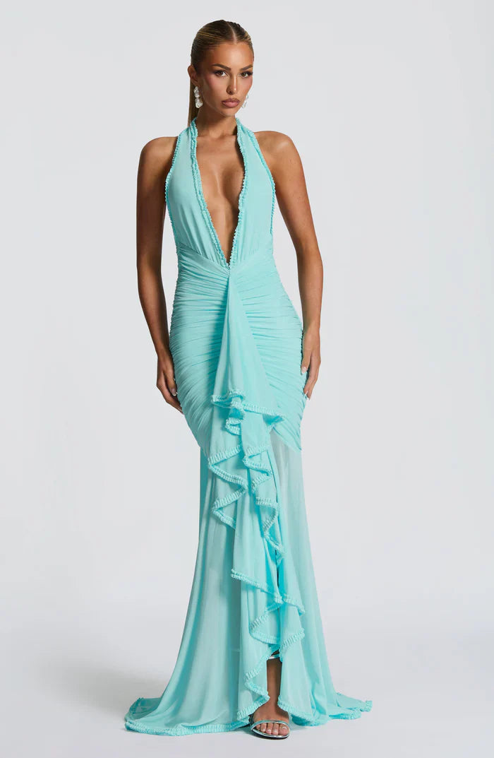 ROBE MAXI ONSI - AQUA