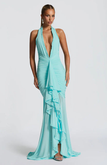 ROBE MAXI ONSI - AQUA