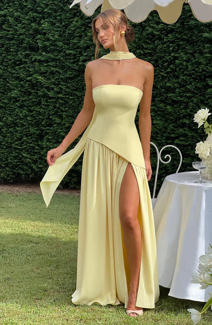 ROBE MAXI MALIYAH - JAUNE