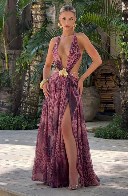 ROBE MAXI INDIANNA - VIOLET