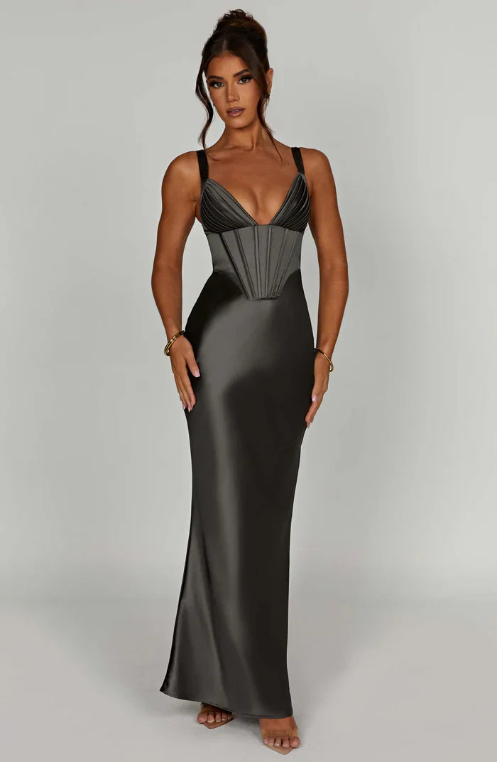 SHAE MAXI DRESS - GREY