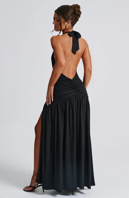 ROBE MAXI MELANIA - NOIRE