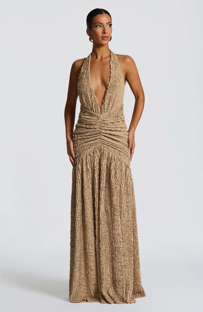 ROBE MAXI MINERVA - BEIGE