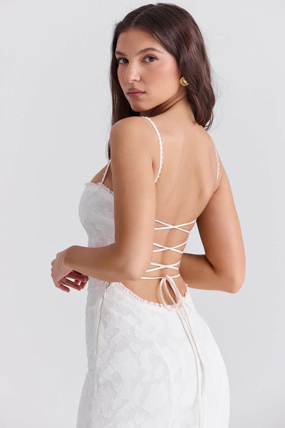 ROBE MAXI JUNIPER - BLANCHE