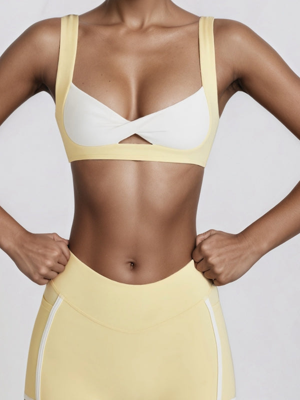ZASUWA Female Contrast Color Stripes Sports Bras