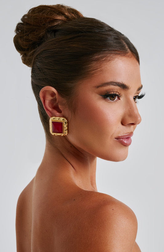 BOUCLES D'OREILLES KENNEDY - ROUGES