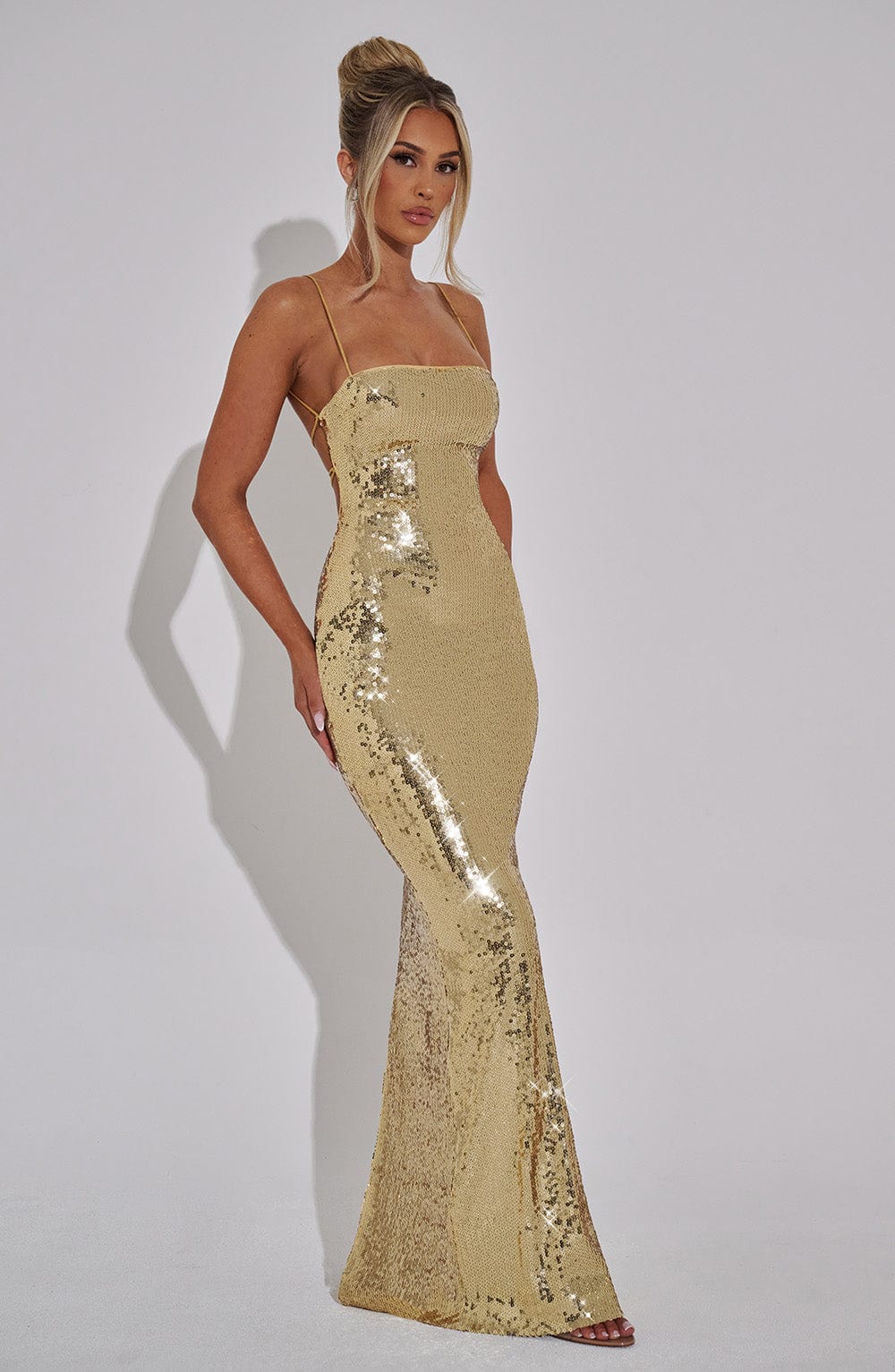 ATARI MAXI DRESS - GOLD
