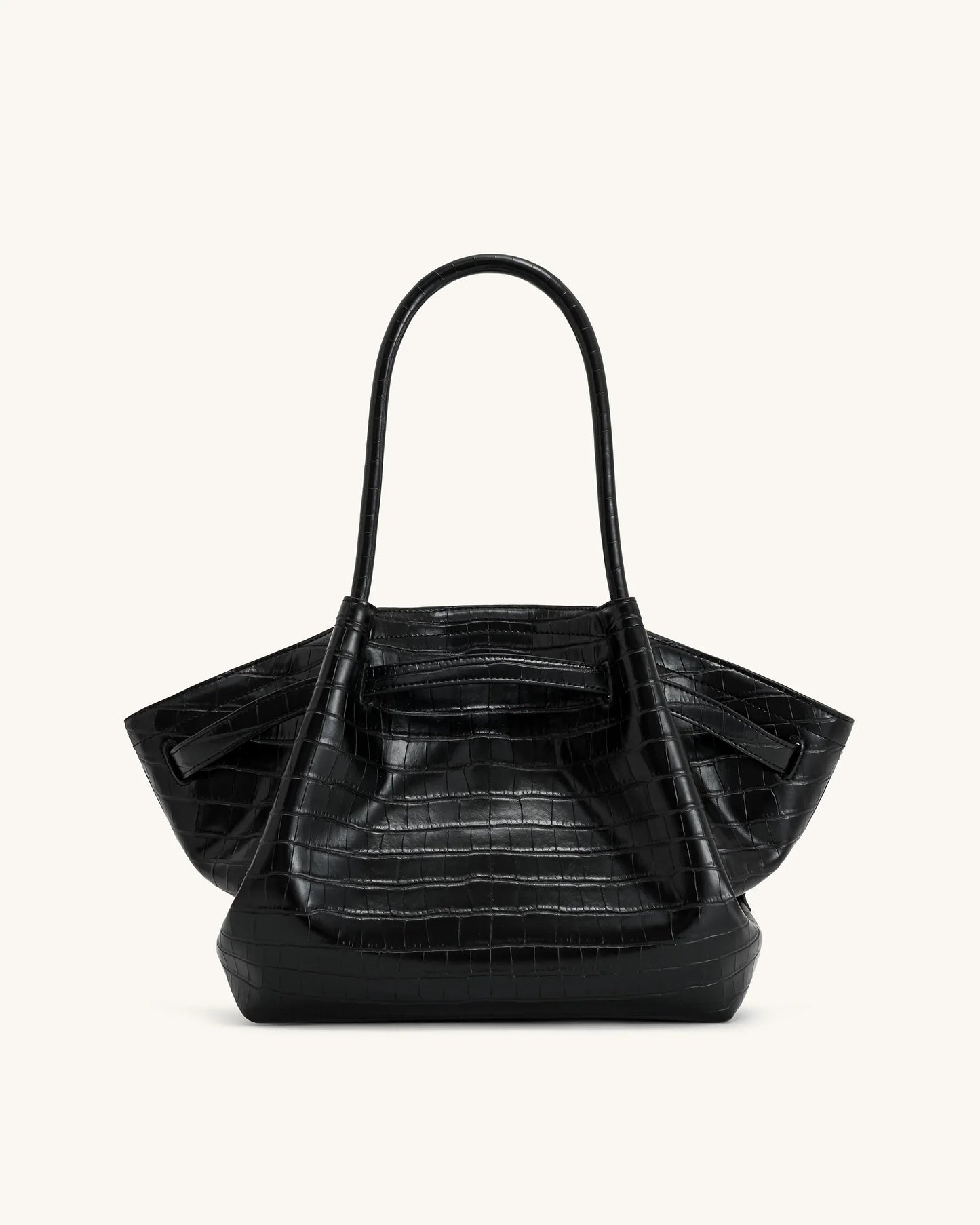 SAC CABAS MOYEN HANA - NOIR CROCO