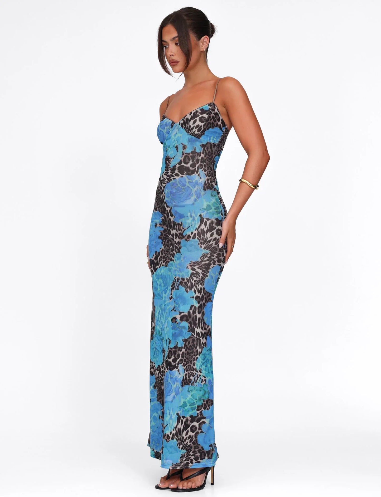 ROBE MAXI JULIANNA - BLEU