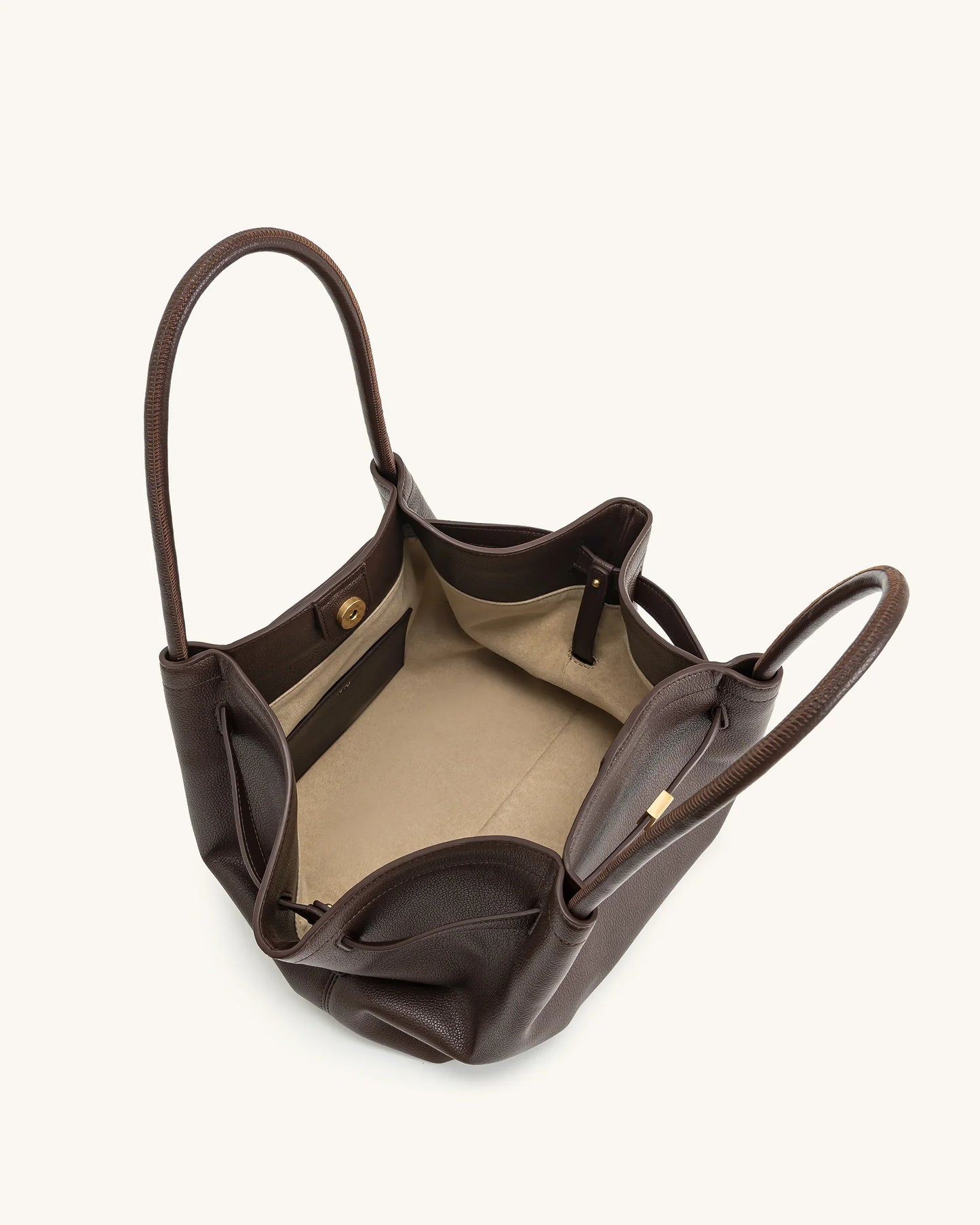 SAC CABAS MOYEN HANA - MARRON FONCÉ