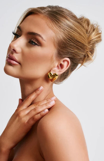 BOUCLES D'OREILLES COEUR MILAN - OR
