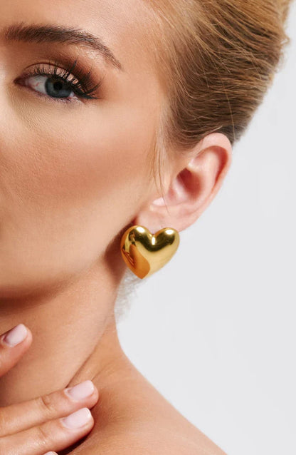 BOUCLES D'OREILLES COEUR MILAN - OR