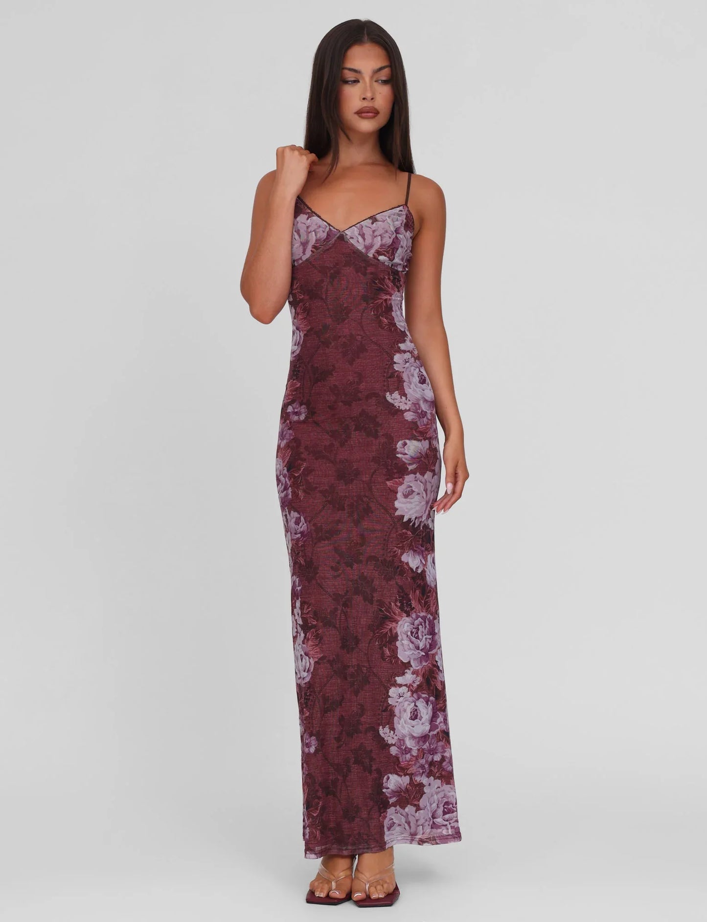 ROBE MAXI JULIANNA - MARRON