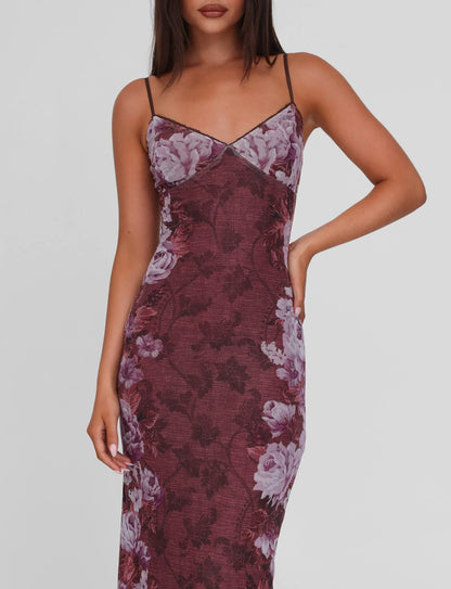 ROBE MAXI JULIANNA - MARRON