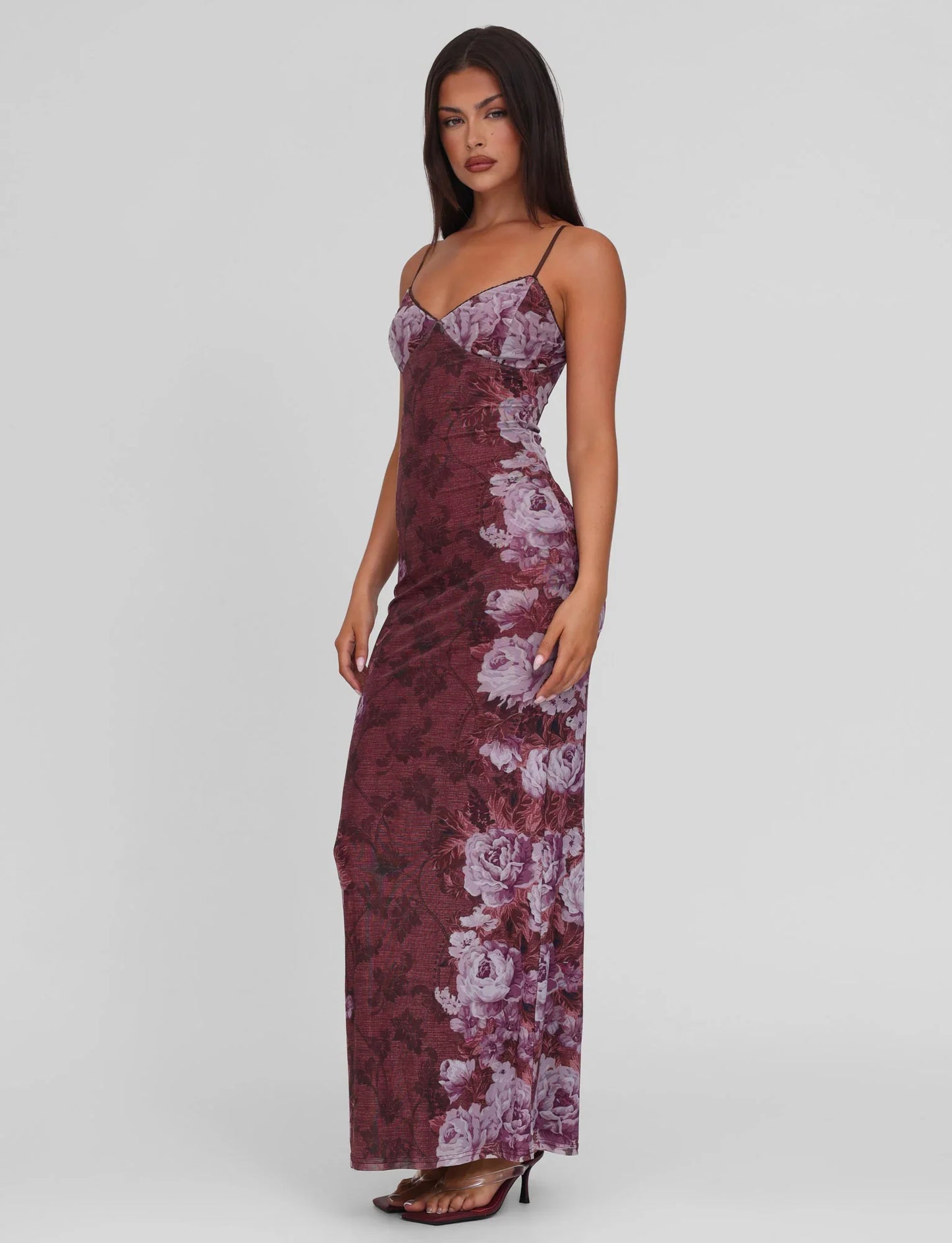 ROBE MAXI JULIANNA - MARRON