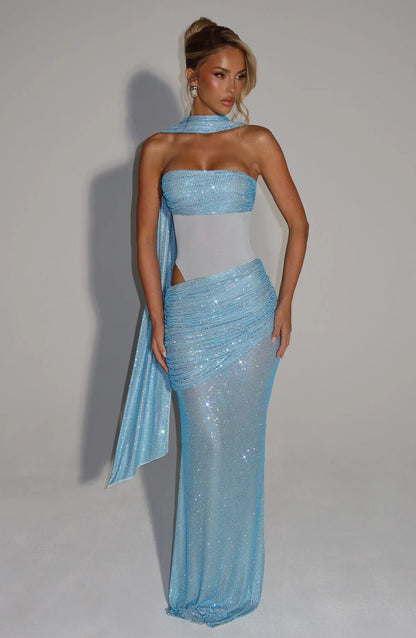 ROBE MAXI KAILANI - AQUA
