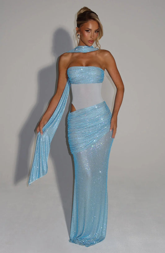 ROBE MAXI KAILANI - AQUA