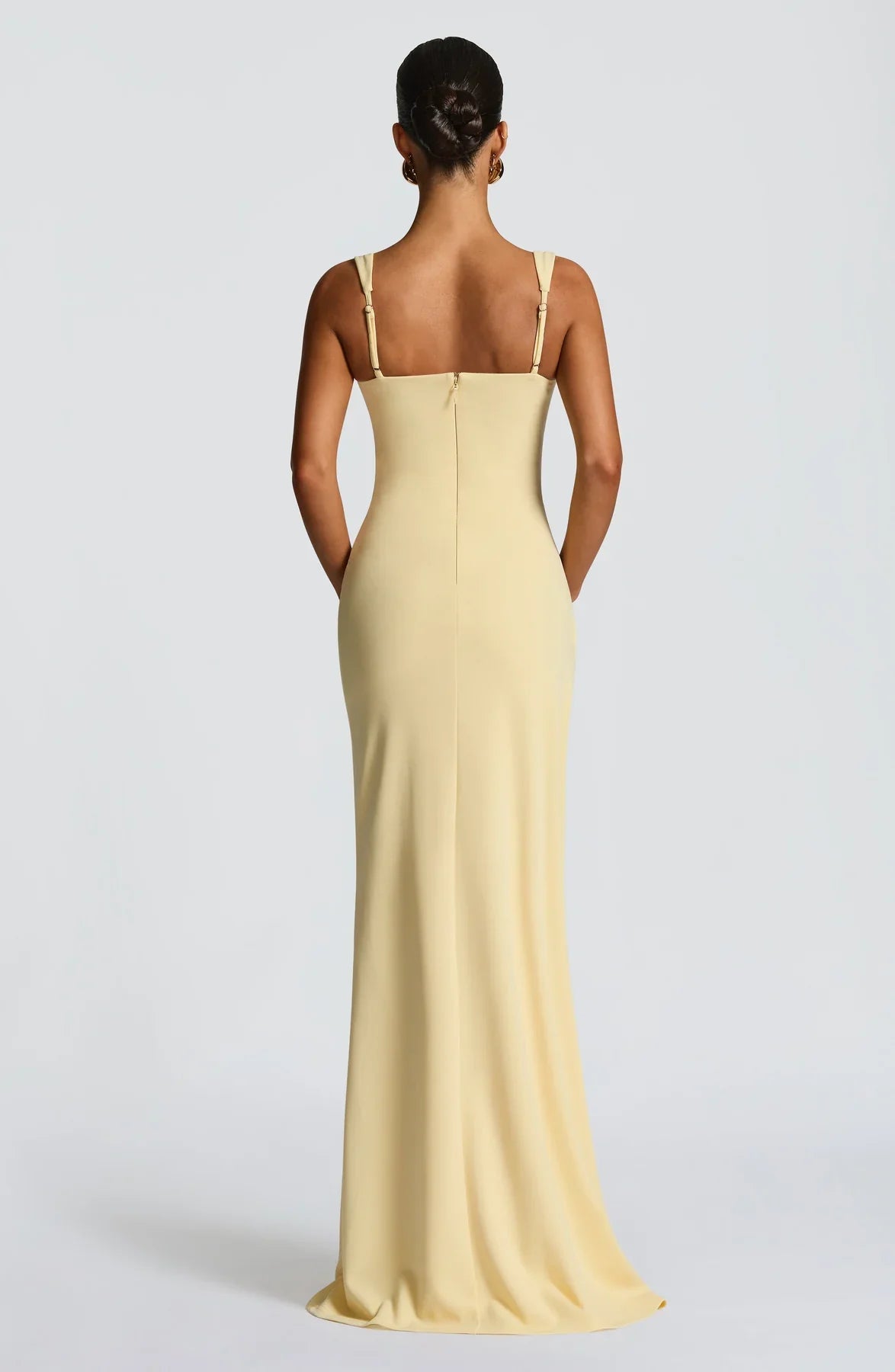 ROBE MAXI KATANA - JAUNE