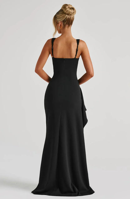 ROBE MAXI KATANA - NOIRE