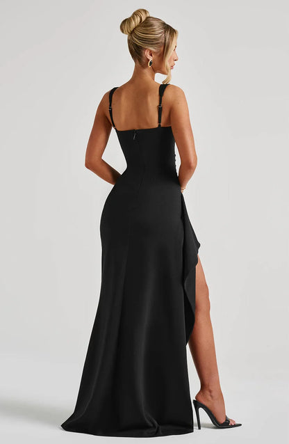 ROBE MAXI KATANA - NOIRE