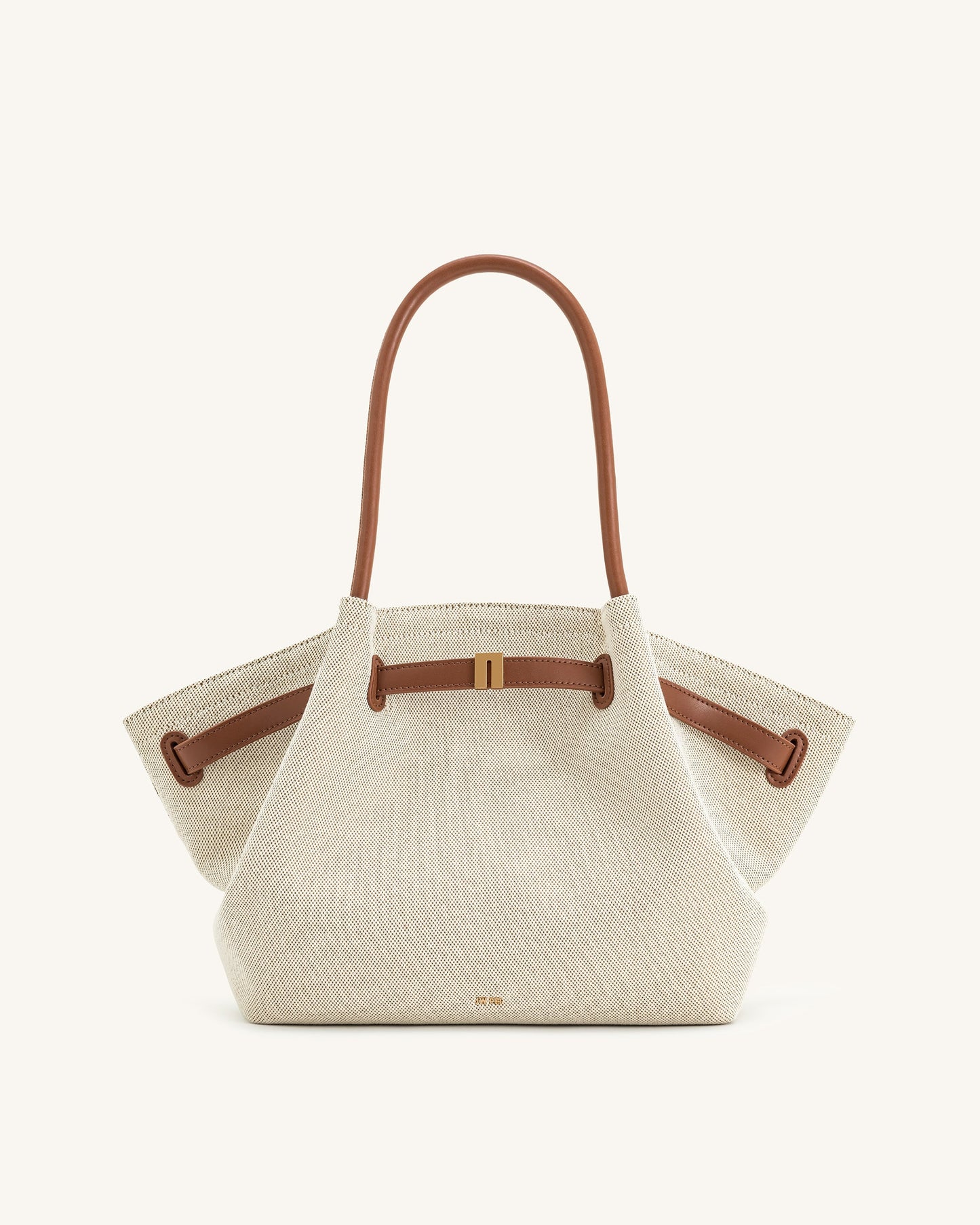 SAC CABAS MOYEN HANA - TOILE/MARRON