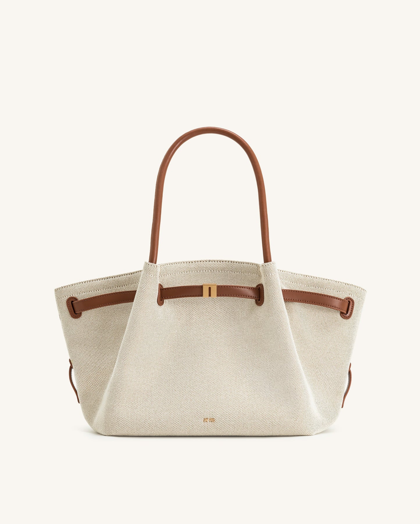 SAC CABAS MOYEN HANA - TOILE/MARRON