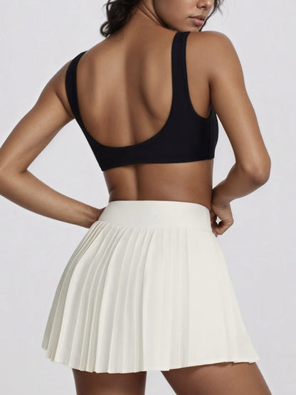 ZASUWA Female Contrast Color Backless Sports Bras