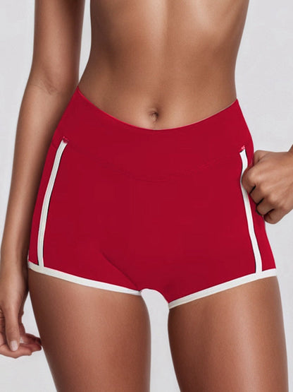 ZASUWA Female Contrast Color Stripes Sports Bras