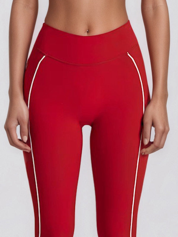 ZASUWA Female Contrast Color Stripes Sports Bras