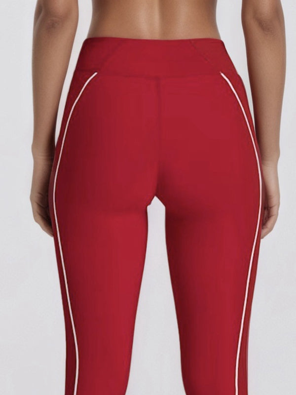 ZASUWA Female Contrast Color Stripes Sports Bras